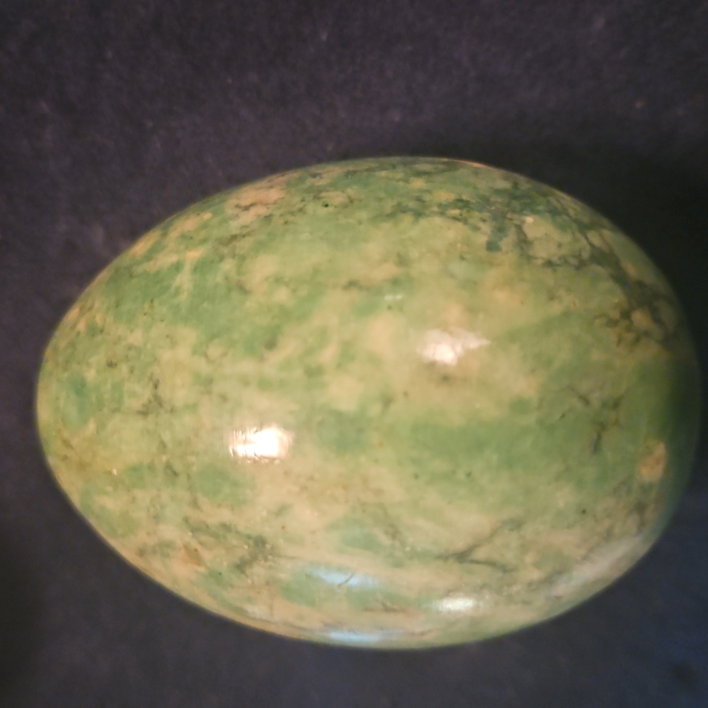 12 Alibaster Marble & Wood Hand Carved And Painted Eggs  5 Wood 7 Marble - Picture 4 of 16